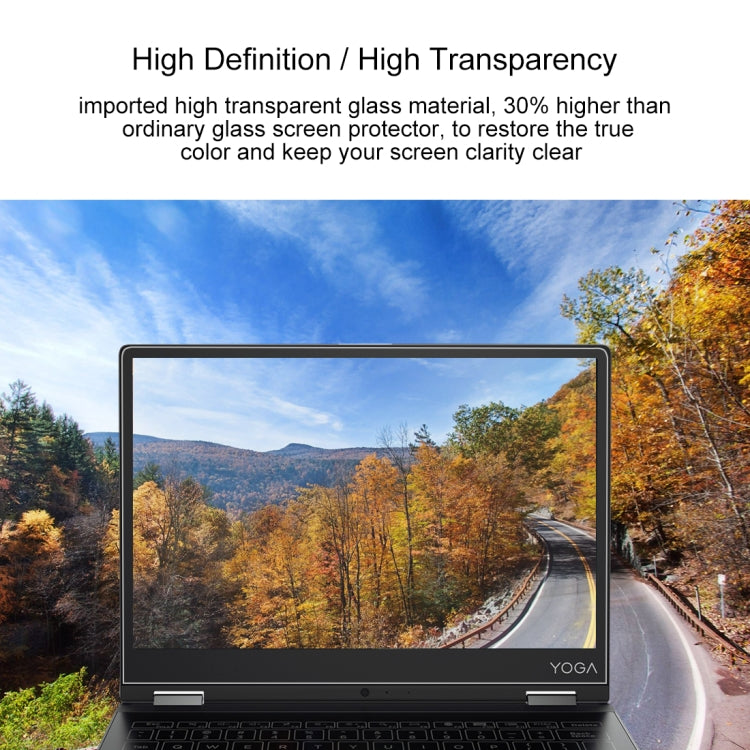 0.4mm 9H 表面硬度全屏鋼化玻璃膜，適用於 Lenovo YOGA A12，Yoga A12