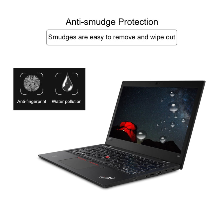 0.4mm 9H表面硬度全屏鋼化玻璃膜適用聯想ThinkPad L380 13.3吋，聯想L380