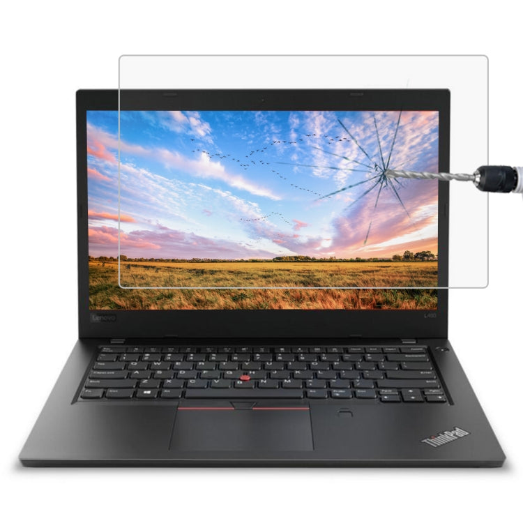 0.4mm 9H 表面硬度全屏鋼化玻璃膜，適用於 Lenovo ThinkPad L480 14 吋，Lenovo L480