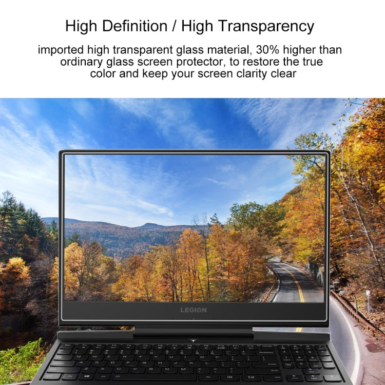 9H 表面硬度全屏鋼化玻璃膜，適用於 Lenovo Y7000P 15.6 吋，Lenovo Y7000P
