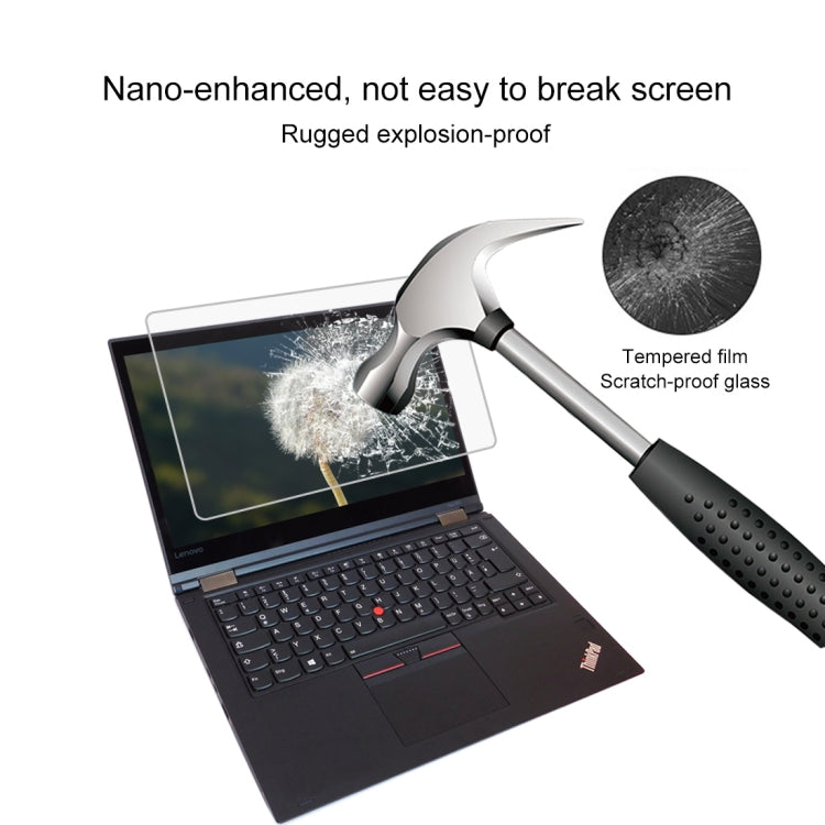 0.4mm 9H 表面硬度全屏鋼化玻璃膜，適用於 Lenovo ThinkPad Yoga 370 13.3 吋，Yoga 370
