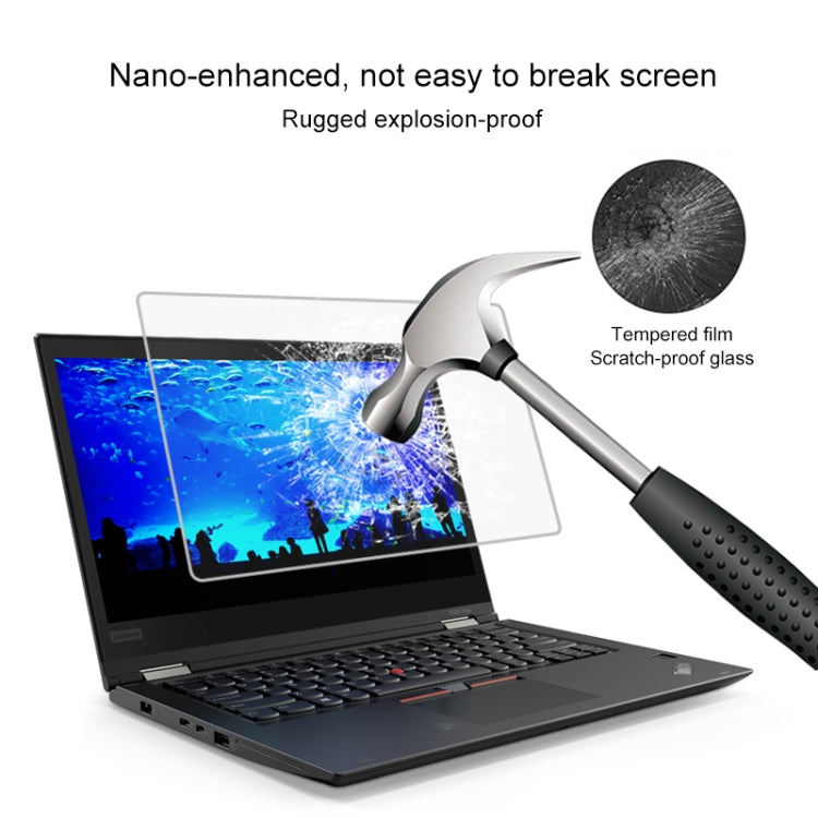 0.4mm 9H 表面硬度全屏鋼化玻璃膜，適用於 Lenovo ThinkPad X380 Yoga 13.3 吋，X380 Yoga