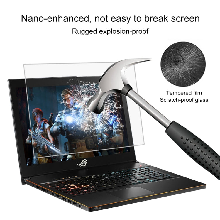 筆記型電腦螢幕高清鋼化玻璃保護膜，適用於 ASUS ROG GU501 15.6 吋，適用於 ASUS ROG GU501 15.6 吋