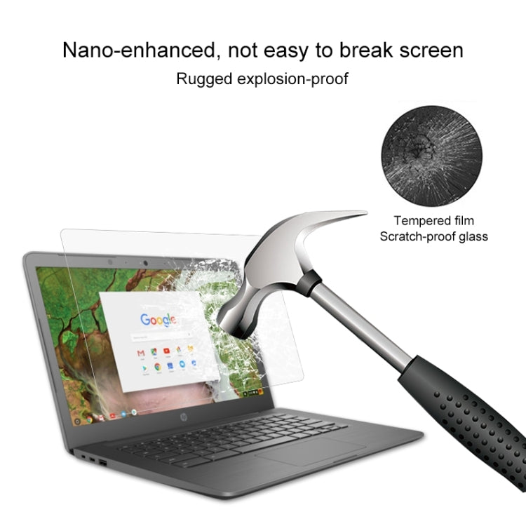 筆記型電腦螢幕高清鋼化玻璃保護膜，適用於 HP Chromebook 14 G5 14 吋，適用於 HP Chromebook 14 G5 14 吋