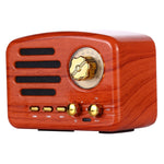 Angel MA-1500 復古藍牙 HiFi 收音機喇叭，附彩色 LED 燈，支援 USB、FM 及 3.5mm 輸入