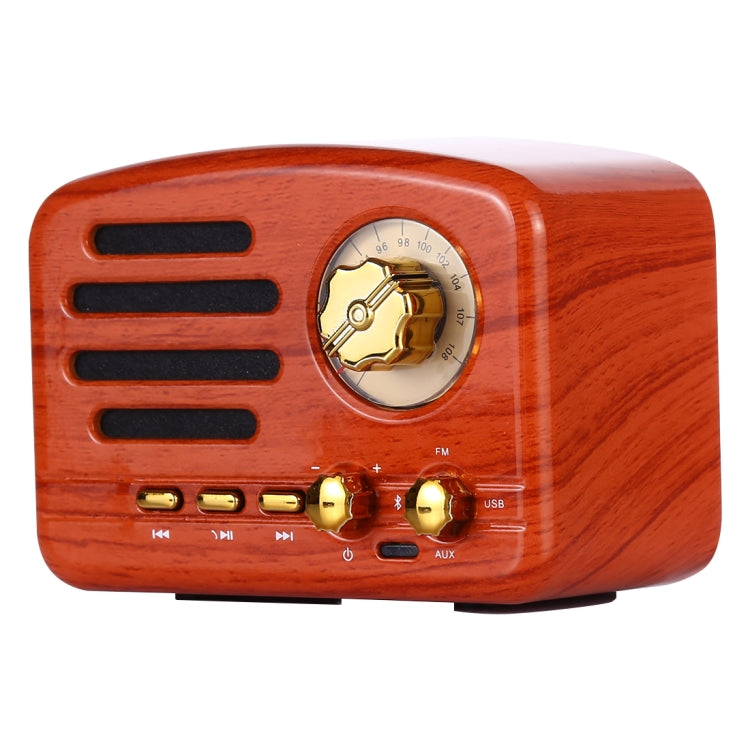 Angel MA-1500 復古藍牙 HiFi 收音機喇叭，附彩色 LED 燈，支援 USB、FM 及 3.5mm 輸入