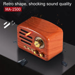 Angel MA-1500 復古藍牙 HiFi 收音機喇叭，附彩色 LED 燈，支援 USB、FM 及 3.5mm 輸入