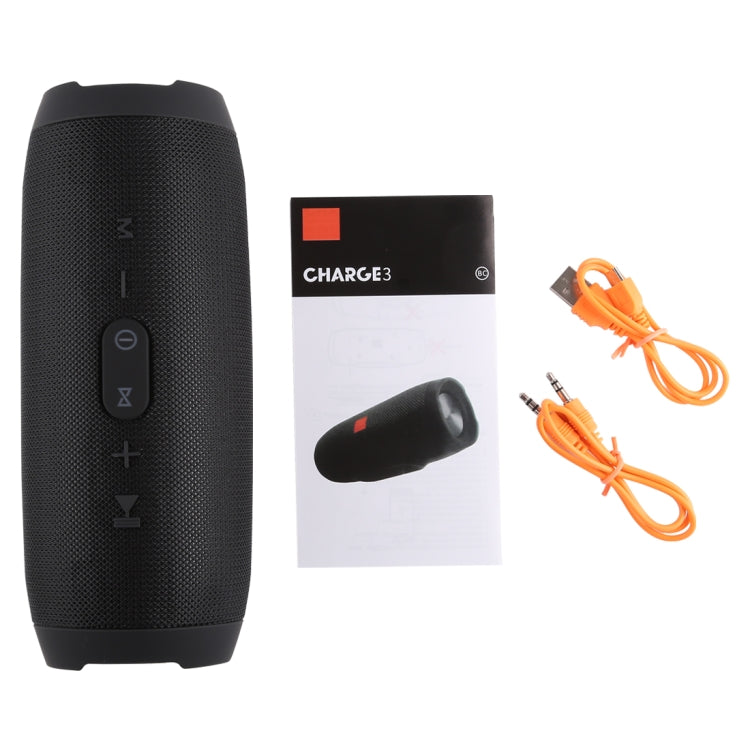 Charge3 Life 防水藍牙立體聲喇叭，內建麥克風，支援免持通話、TF 卡、AUX 輸入與行動電源