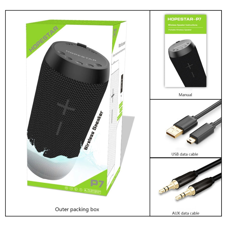 HOPESTAR P7迷你便攜兔子無線藍牙喇叭，內建麥克風，支援AUX / 免持通話 / FM / TF，P7