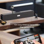 LEERFEI E91 10W 長條形雙喇叭多媒體藍牙音響，支援 TF 卡 / U 盤 / 3.5mm AUX，支援 TF 卡 / U 盤 / 3.5mm AUX