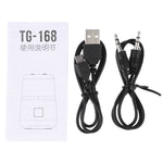 T&G TG168 便攜無線藍牙 V5.0 立體聲喇叭，帶手柄，內建麥克風，支援閃爍 LED 燈、TF 卡、U 盤、AUX 輸入及 FM，TG168