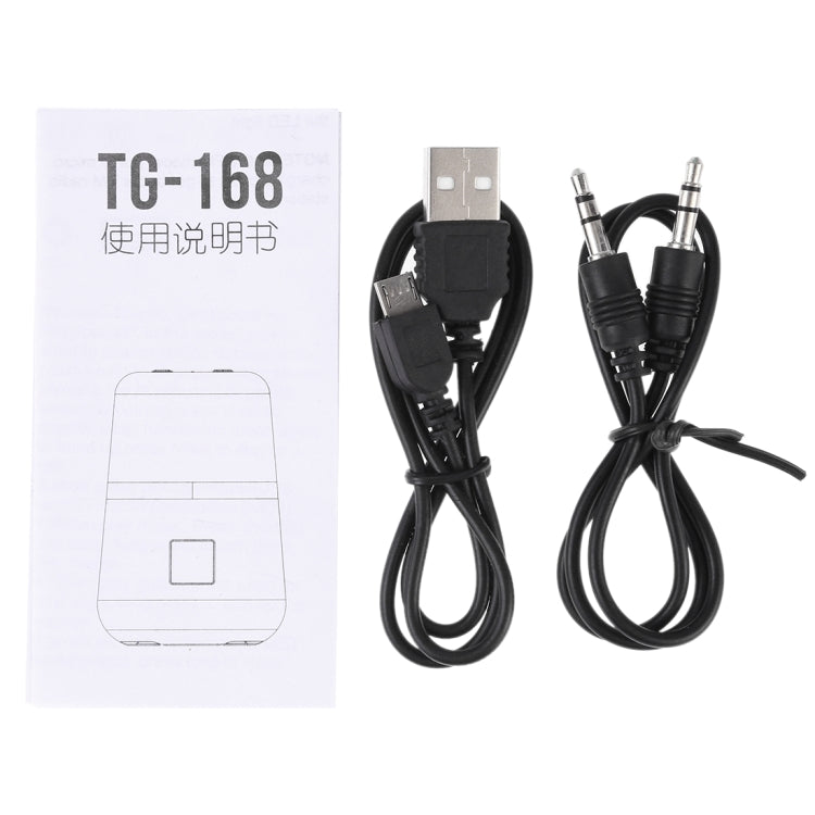 T&G TG168 便攜無線藍牙 V5.0 立體聲喇叭，帶手柄，內建麥克風，支援閃爍 LED 燈、TF 卡、U 盤、AUX 輸入及 FM，TG168