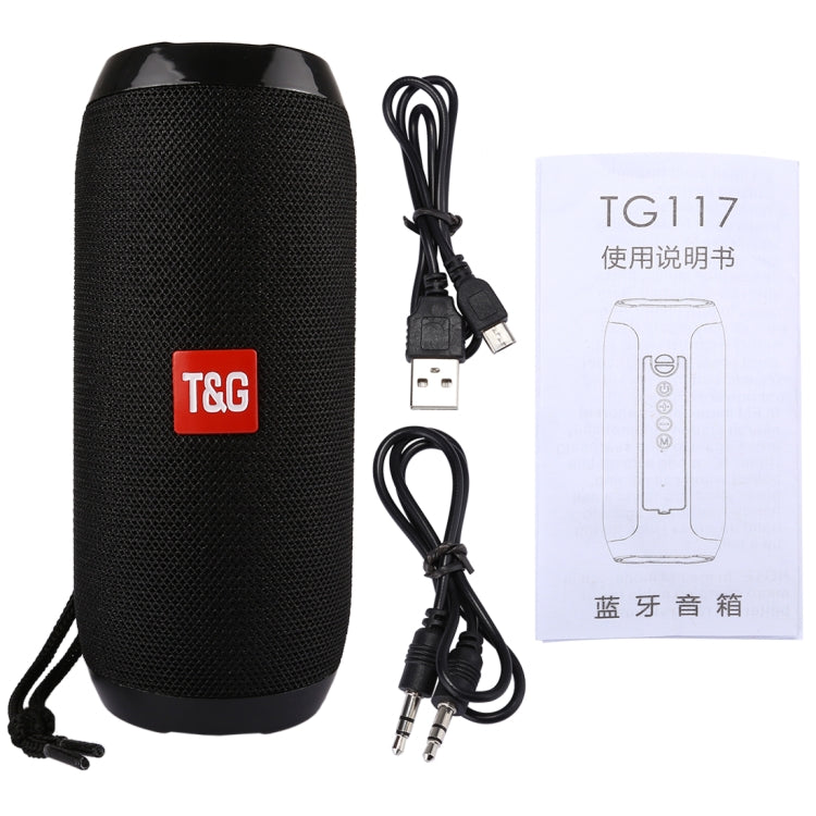 內建麥克風，支援免持通話、TF 卡、AUX 輸入及 FM，藍牙距離：10米，TG117，TG1127