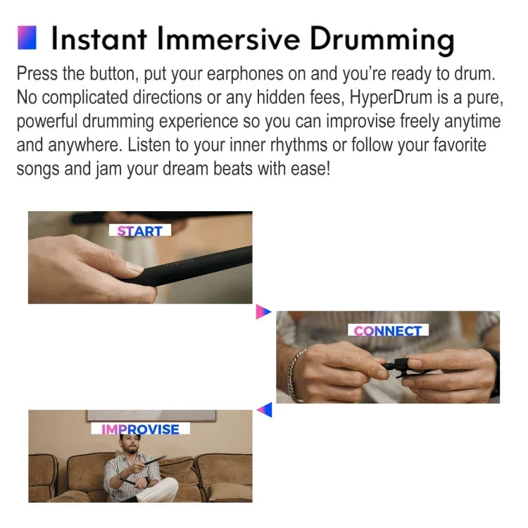 Hyperdrum 體感虛擬鼓組 智能便攜式樂器，Hyperdrum 體感虛擬鼓