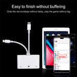 NK-107 Pro 三合一 USB-C / Type-C + 8 Pin 公頭轉 USB + RJ45 + 8 Pin 充電母頭介面轉接器，NK-107 Pro