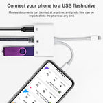 NK-107 Pro 三合一 USB-C / Type-C + 8 Pin 公頭轉 USB + RJ45 + 8 Pin 充電母頭介面轉接器，NK-107 Pro