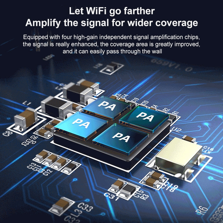 COMFAST CF-WR765AC 1200Mbps 雙頻無線訊號中繼放大器附外接天線，CF-WR765AC