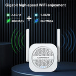 COMFAST CF-WR765AC 1200Mbps 雙頻無線訊號中繼放大器附外接天線，CF-WR765AC