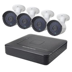 A4B2 4 路子彈型 IP 攝影機 NVR 套件，支援夜視 / 動態偵測，紅外線距離：20 米，A4B2/套件 720P，A4B2/套件 1080P，A4B2/套件 960P