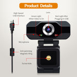 ESCAM PVR006 HD 1080P USB2.0 高清網路攝影機附麥克風，適用 PC，PVR006