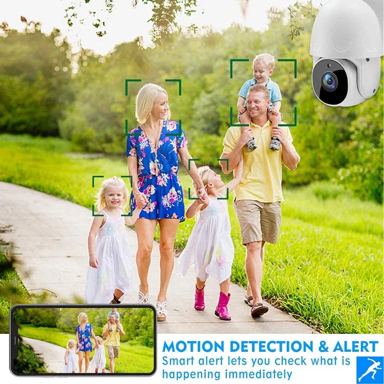 Tuya QX45 1080P 全高清 IP65 防水 2.4G 無線 IP 攝影機，支援動態偵測及雙向語音及夜視及 TF 卡，澳規插頭，支援動態偵測