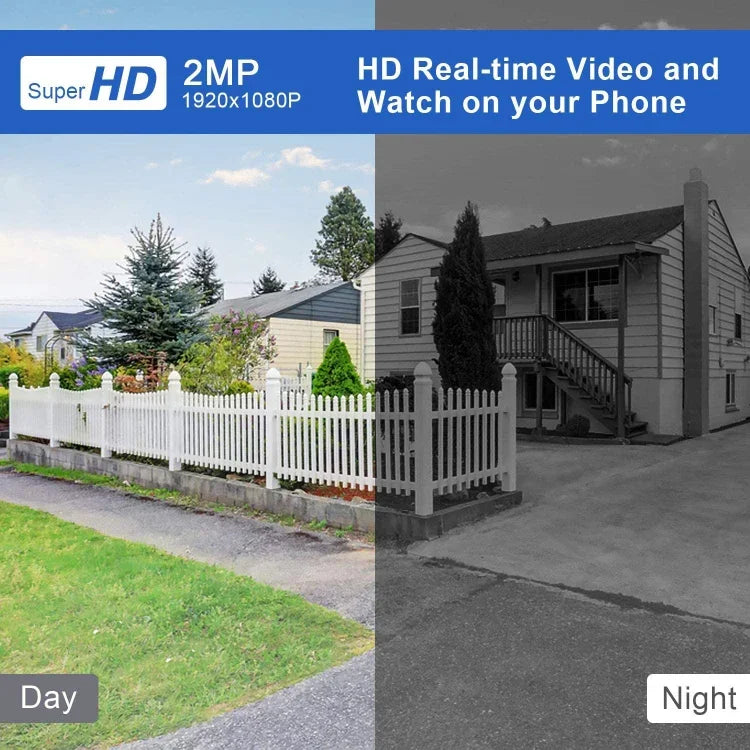 Tuya QX45 1080P 全高清 IP65 防水 2.4G 無線 IP 攝影機，支援動態偵測及雙向語音及夜視及 TF 卡，澳規插頭，支援動態偵測