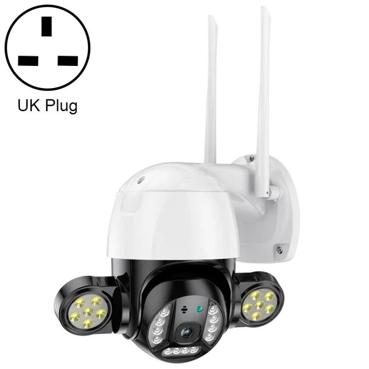 QX55 300 萬像素 IP65 防水 2.4G 無線 IP 攝影機，支援動態偵測及雙向語音及夜視及 TF 卡，歐規插頭，QX55