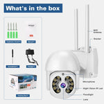 Tuya QX56 300 萬像素 IP66 防水 2.4G 無線 IP 攝影機，支援 Amazon Alexa 及 Google Home 及動態偵測及雙向語音及全彩夜視及 TF 卡，歐規插頭，支援 Amazon Alexa 及 Google Home