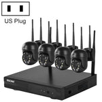 ESCAM WNK614 高清 300 萬像素 8 通道無線 + 4IPC 無線 NVR 安全系統，澳規插頭，WNK614