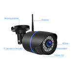 Q4 200萬像素 1080P HD 無線 IP 攝影機, 支援動態偵測與雙向語音與紅外線夜視與 TF 卡, 美國插頭, Q4
