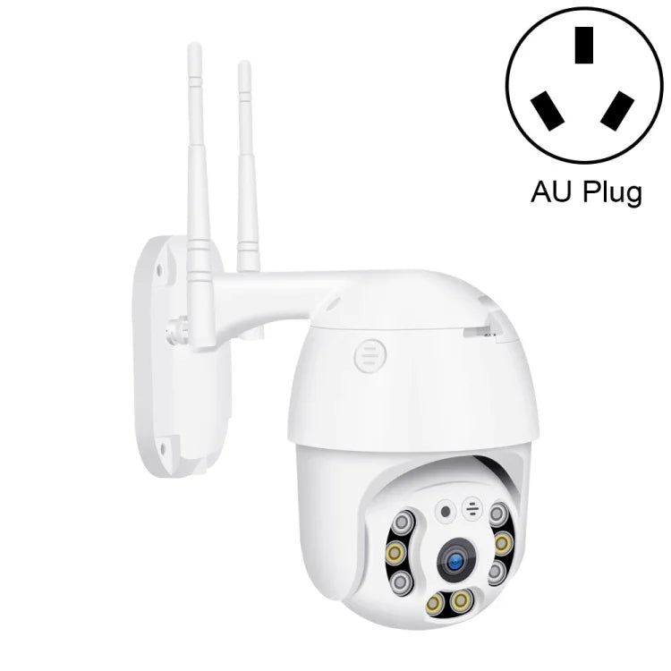 QX21 1080P HD WiFi IP 攝影機，支援夜視、動態偵測、雙向語音及 TF 卡，澳規插頭，QX21
