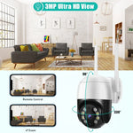 QX29 3.0MP 高清 WiFi IP 攝影機，支援夜視及動態偵測及雙向語音及 TF 卡，澳規插頭，QX29