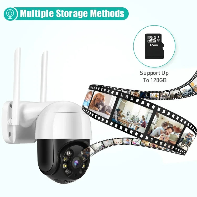 QX29 3.0MP 高清 WiFi IP 攝影機，支援夜視及動態偵測及雙向語音及 TF 卡，澳規插頭，QX29