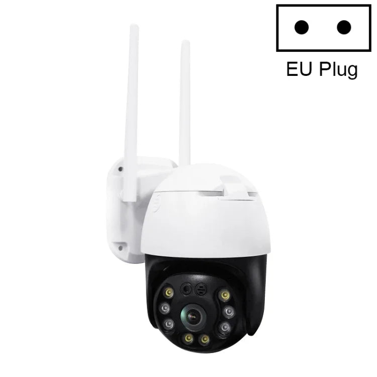 QX36 1080P 3.0MP 3.6mm 鏡頭 IP65 防水 PTZ 360 度旋轉 WiFi 攝影機，支援日夜全彩、雙向語音對講、動態人體偵測、影片回放及 128GB TF 卡，澳規插頭，QX36