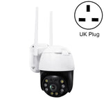 QX36 1080P 3.0MP 3.6mm 鏡頭 IP65 防水 PTZ 360 度旋轉 WiFi 攝影機，支援日夜全彩、雙向語音對講、動態人體偵測、影片回放及 128GB TF 卡，澳規插頭，QX36