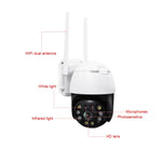 QX36 1080P 3.0MP 3.6mm 鏡頭 IP65 防水 PTZ 360 度旋轉 WiFi 攝影機，支援日夜全彩、雙向語音對講、動態人體偵測、影片回放及 128GB TF 卡，澳規插頭，QX36