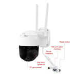 QX36 1080P 3.0MP 3.6mm 鏡頭 IP65 防水 PTZ 360 度旋轉 WiFi 攝影機，支援日夜全彩、雙向語音對講、動態人體偵測、影片回放及 128GB TF 卡，澳規插頭，QX36
