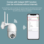 Q10 戶外手機遠端旋轉無線 WiFi 10 燈紅外線夜視高清攝影機，支援動態偵測錄影／警報及錄影，英國插頭，Q10 紅外線夜視