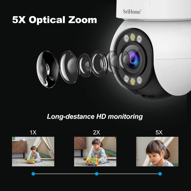 SriHome SH046 400 萬像素 FHD 低功耗無線家用安全攝影機系統，SH046