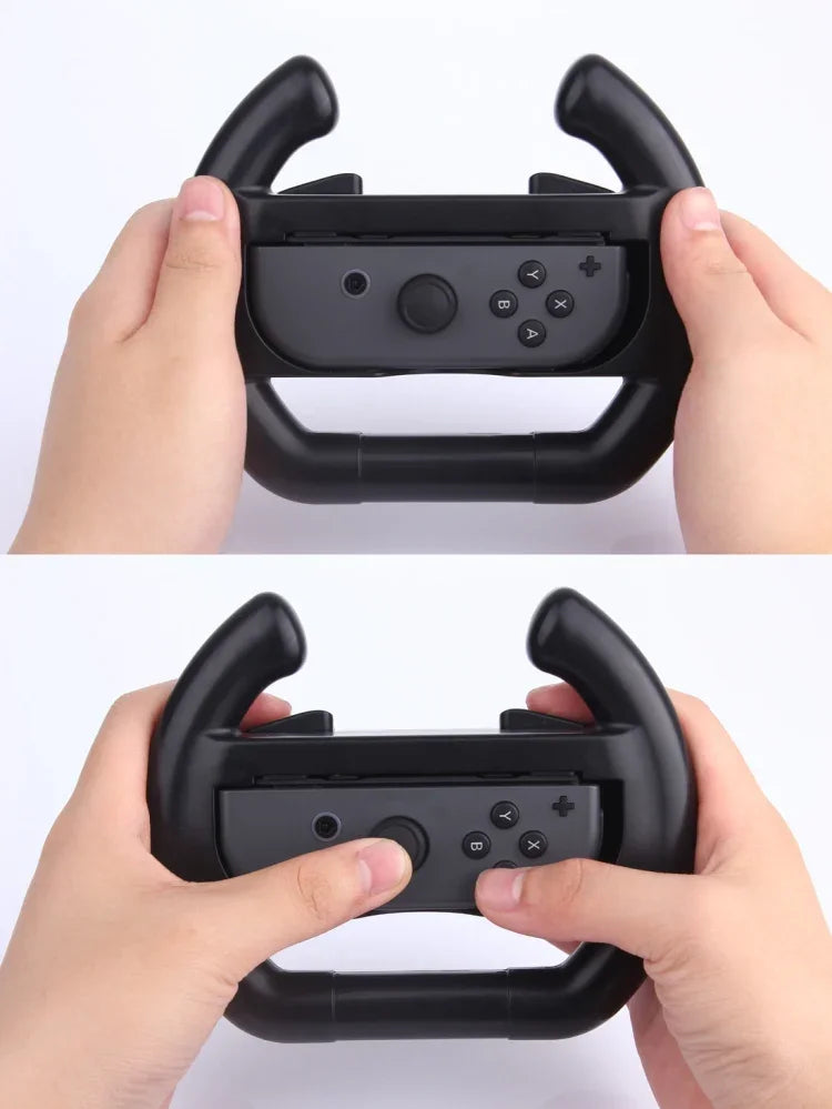 適用於 Nintendo Switch Joy-Con 控制器（不含）半圓形遊戲方向盤，半圓形方向盤