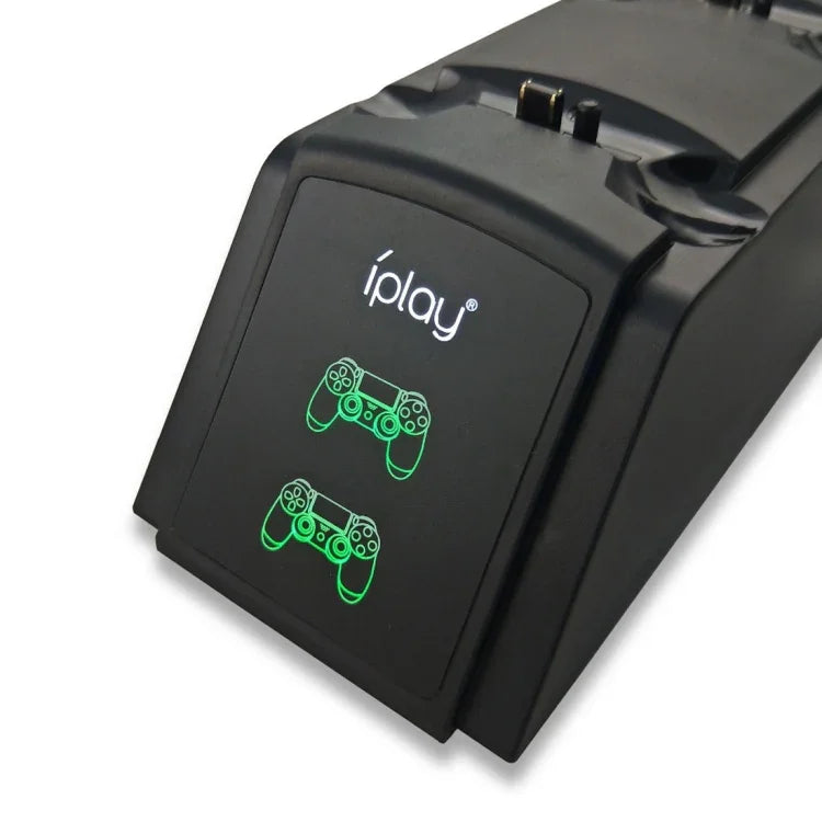 iplay 雙埠充電座支架 / 控制器充電座，適用 Sony Playstation 4 PS4 及 Slim PS4 Pro，附 LED 顯示指示燈，HBP-119