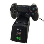 iplay 雙埠充電座支架 / 控制器充電座，適用 Sony Playstation 4 PS4 及 Slim PS4 Pro，附 LED 顯示指示燈，HBP-119
