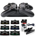 特殊 UFO 造型雙 USB 充電座支架 / 控制器充電座，適用 PS4 Playstation 4，附多色 LED，適用 PS