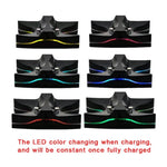 特殊 UFO 造型雙 USB 充電座支架 / 控制器充電座，適用 PS4 Playstation 4，附多色 LED，適用 PS