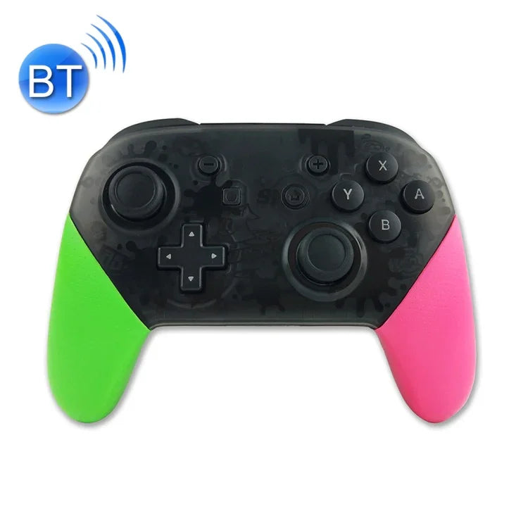 具截圖震動功能無線遊戲專業控制器，適用 Nintendo Switch（綠粉色），適用 Nintendo-Switch（綠粉色）