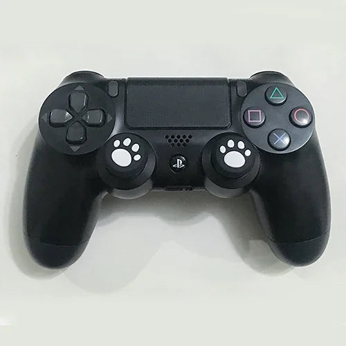 4 件組可愛貓爪矽膠保護套，適用 PS4 / PS3 / PS2 / XBOX360 / XBOXONE / WIIU 遊戲手把搖桿