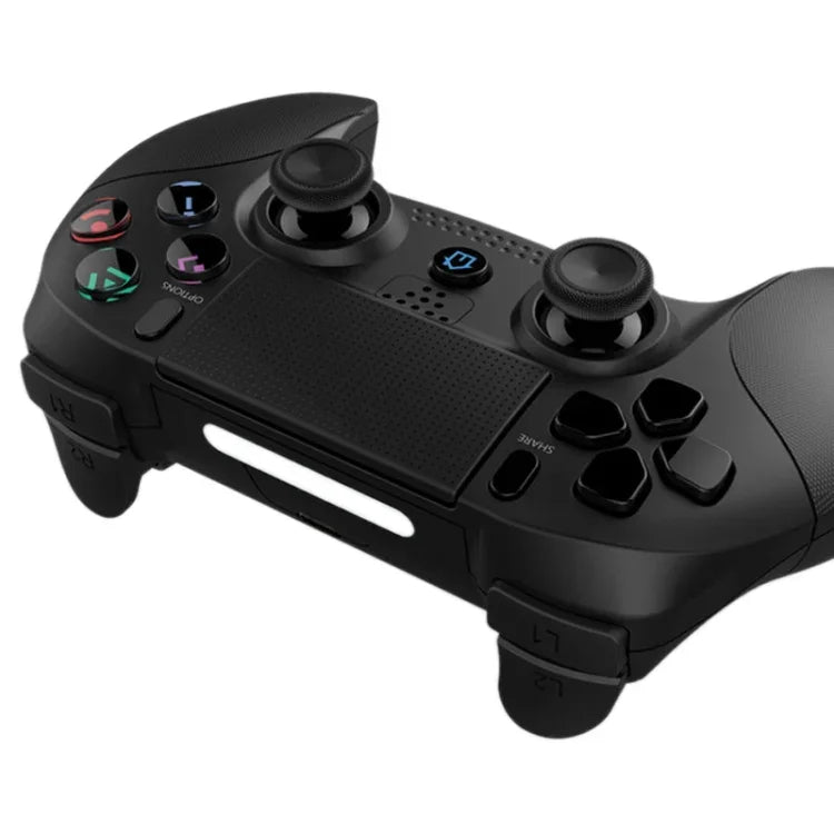無線遊戲控制器電腦遊戲手把雙馬達，適用 PS4 / PS3，XB-006 黑色