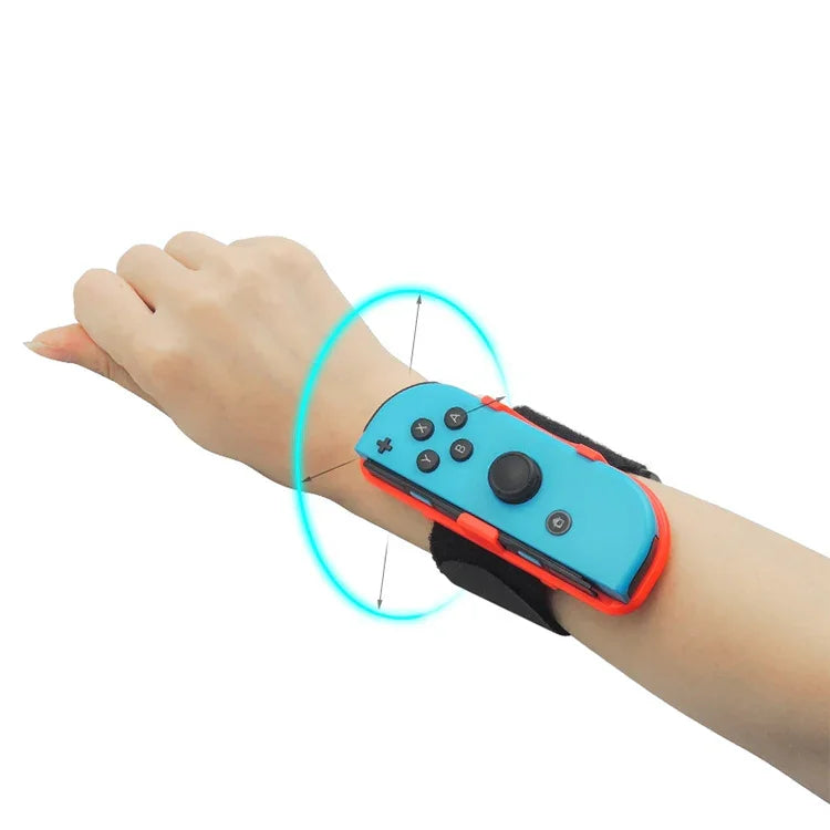 1 對可調節彈性舞蹈手腕帶，適用於 Nintendo Switch，手腕帶