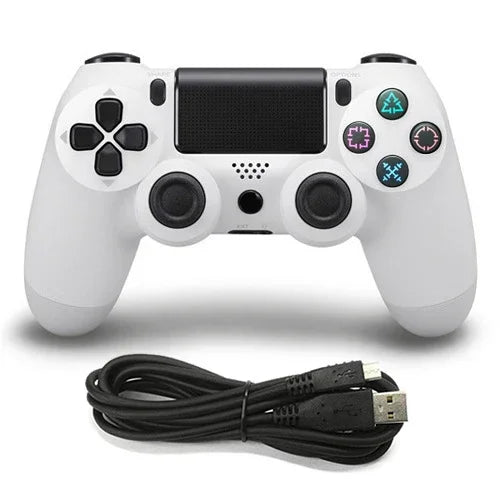 Wired Game Controller for Sony PS4, Blue, White, Black