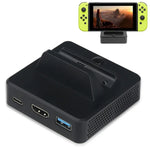 多功能視頻基站轉換器，附支架，適用於 Switch，轉換器基站